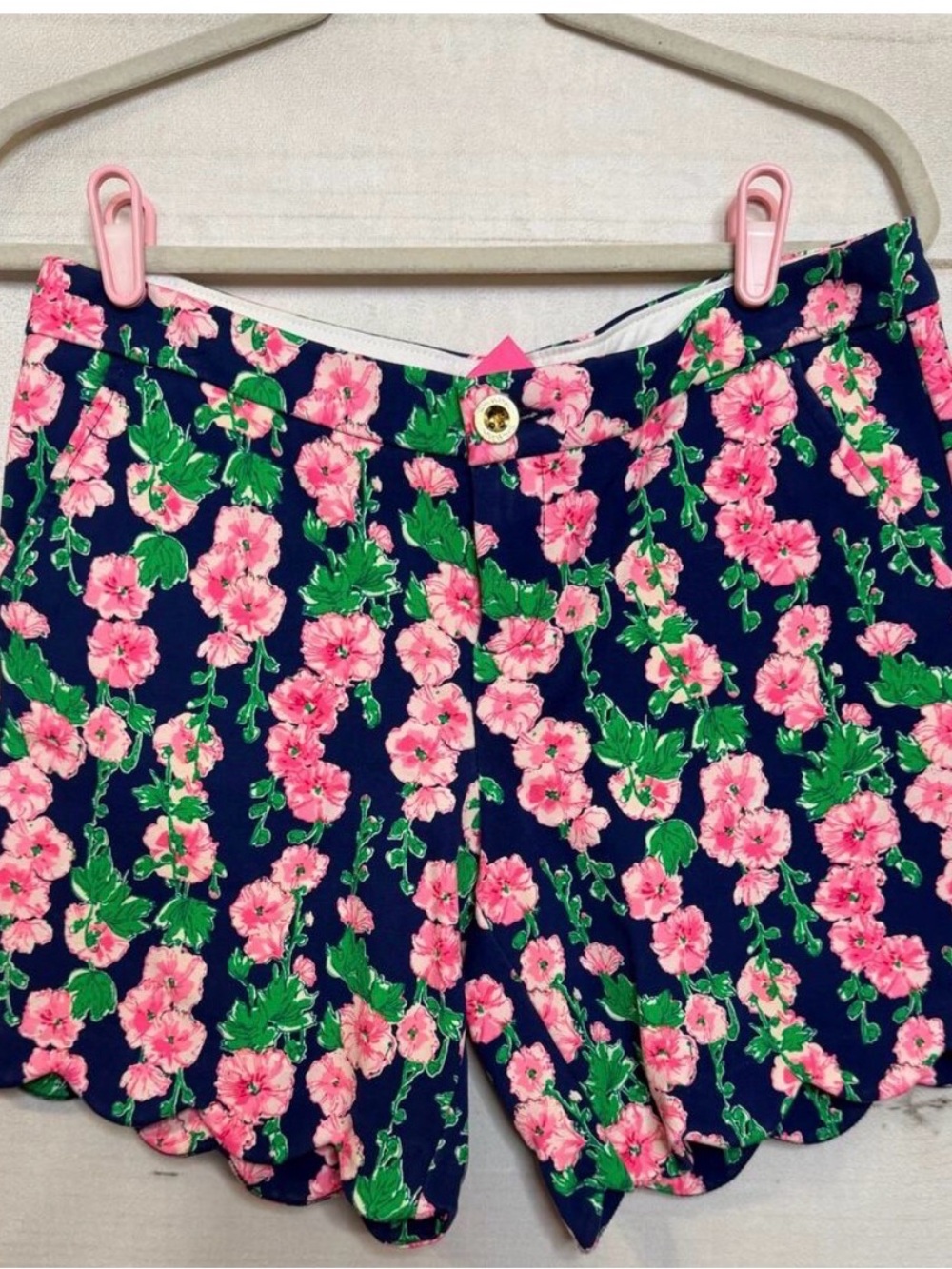 NWT Lilly Pullitzer Darci Knit short 8 oyster bay navy de vine